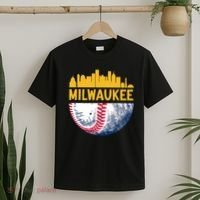 Milwaukee Baseball Lover Baseball Player Retro Sporty T-Shirt thumb 2