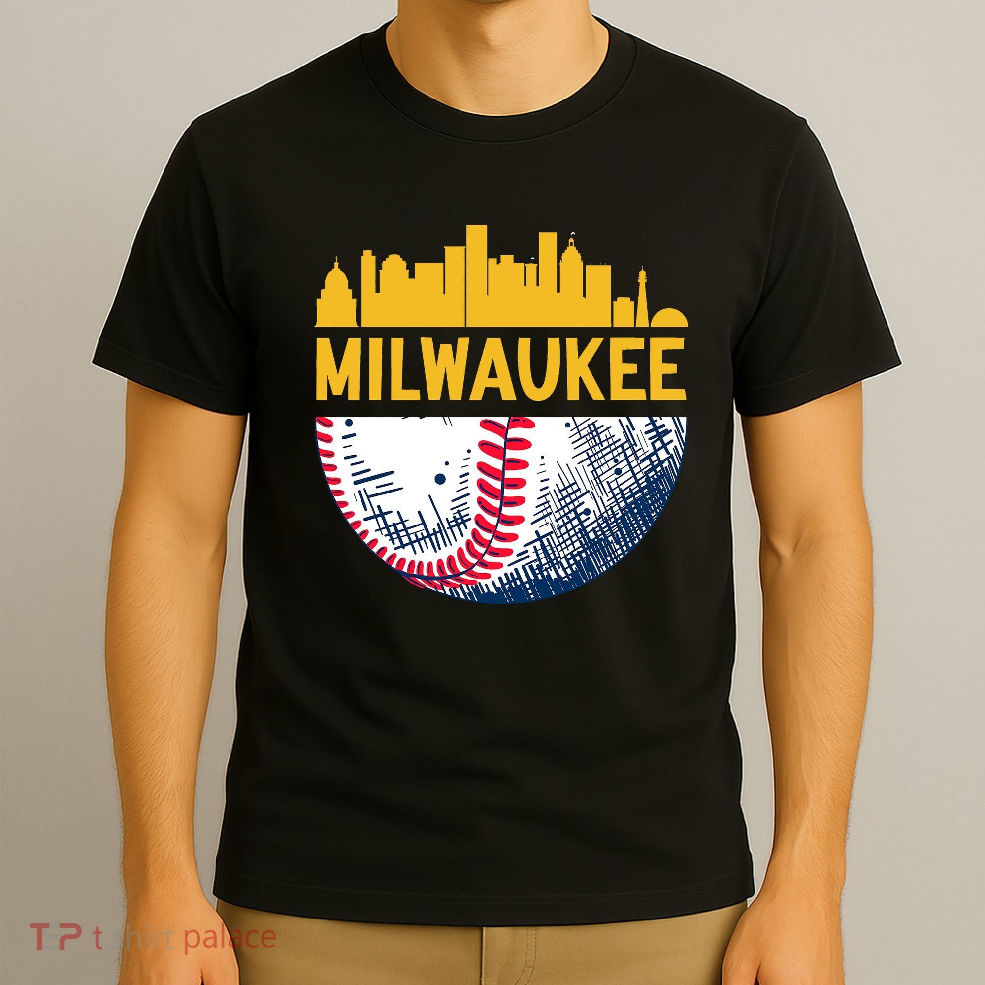 Milwaukee Baseball Lover Baseball Player Retro Sporty T-Shirt