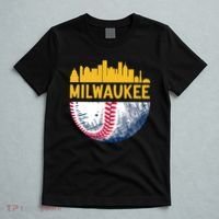 Milwaukee Baseball Lover Baseball Player Retro Sporty T-Shirt thumb 5