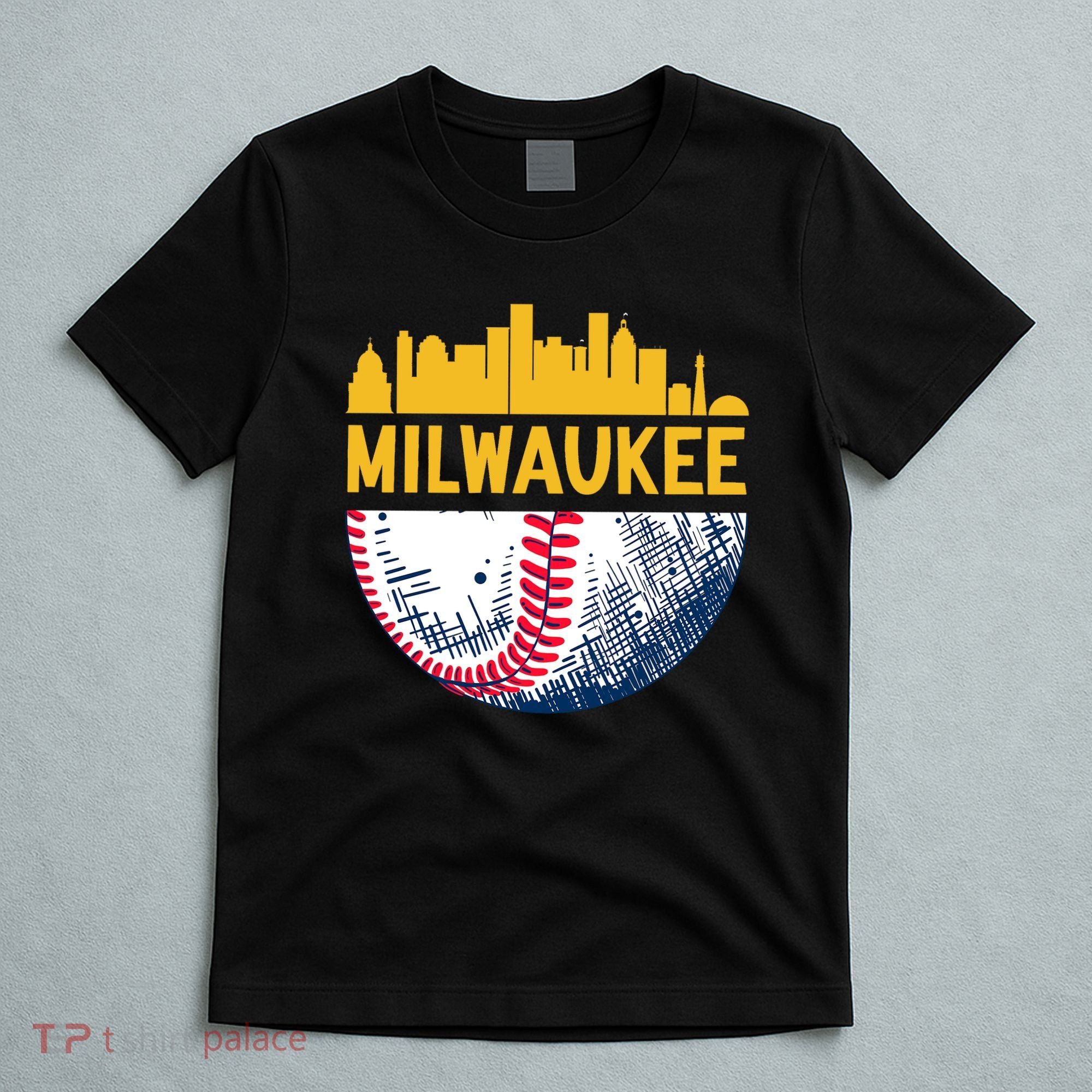 Milwaukee Baseball Lover Baseball Player Retro Sporty T-Shirt