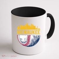 Milwaukee Baseball Lover Baseball Player Retro Sporty Coffee Mug thumb 1