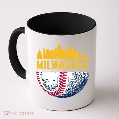 Milwaukee Baseball Lover Baseball Player Retro Sporty Coffee Mug