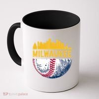 Milwaukee Baseball Lover Baseball Player Retro Sporty Coffee Mug thumb 0