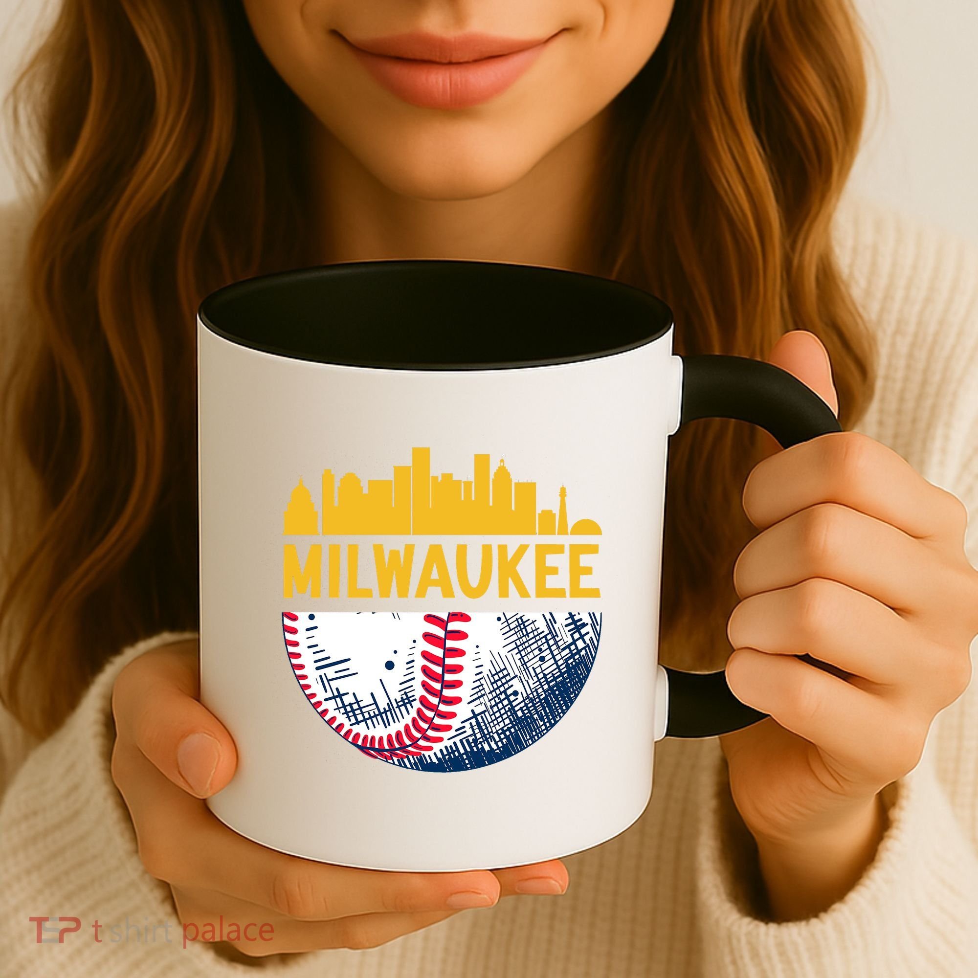 Milwaukee Baseball Lover Baseball Player Retro Sporty Coffee Mug