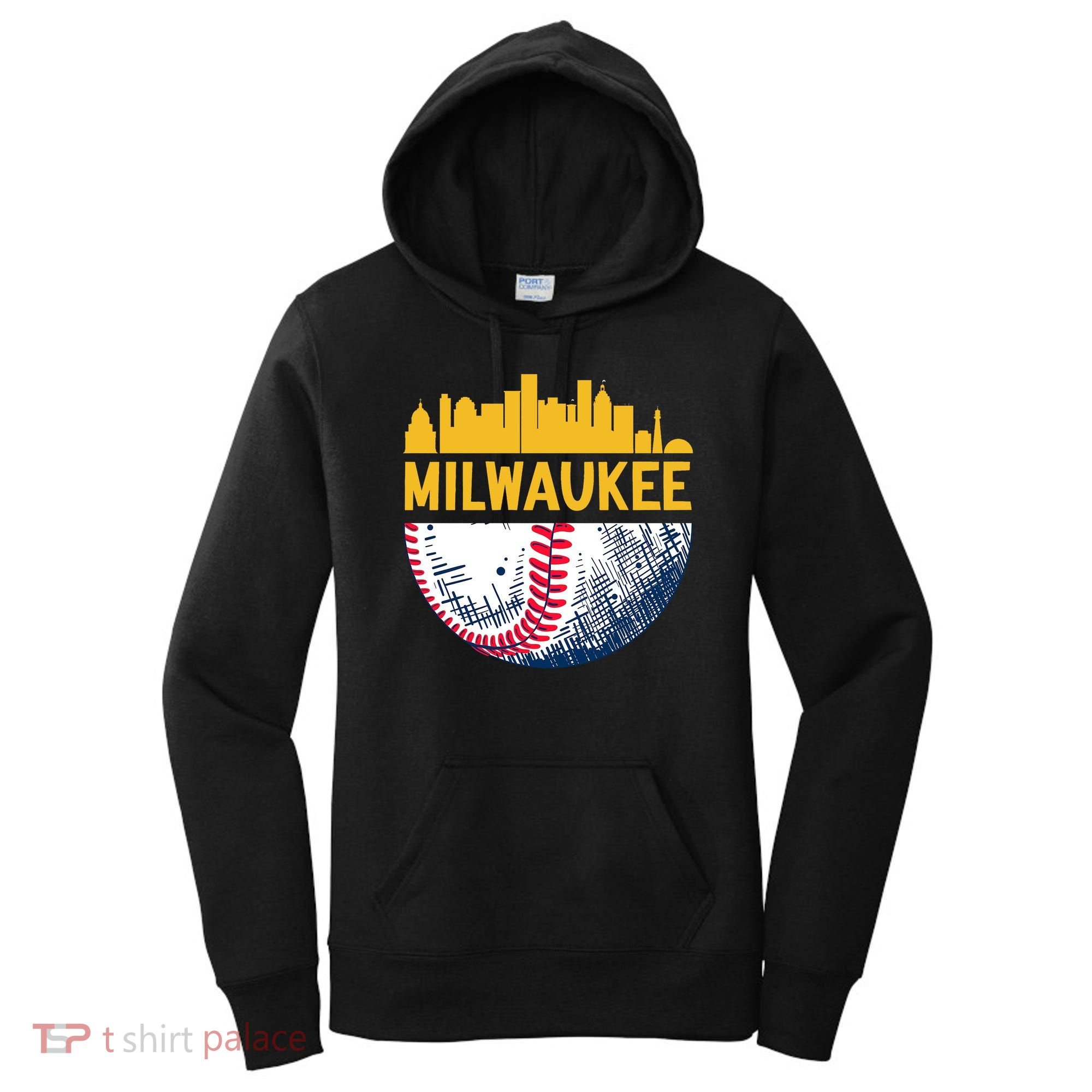 Milwaukee Baseball Lover Baseball Player Retro Sporty Women's Hoodie