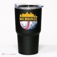Milwaukee Baseball Lover Baseball Player Retro Sporty Tumbler thumb 0