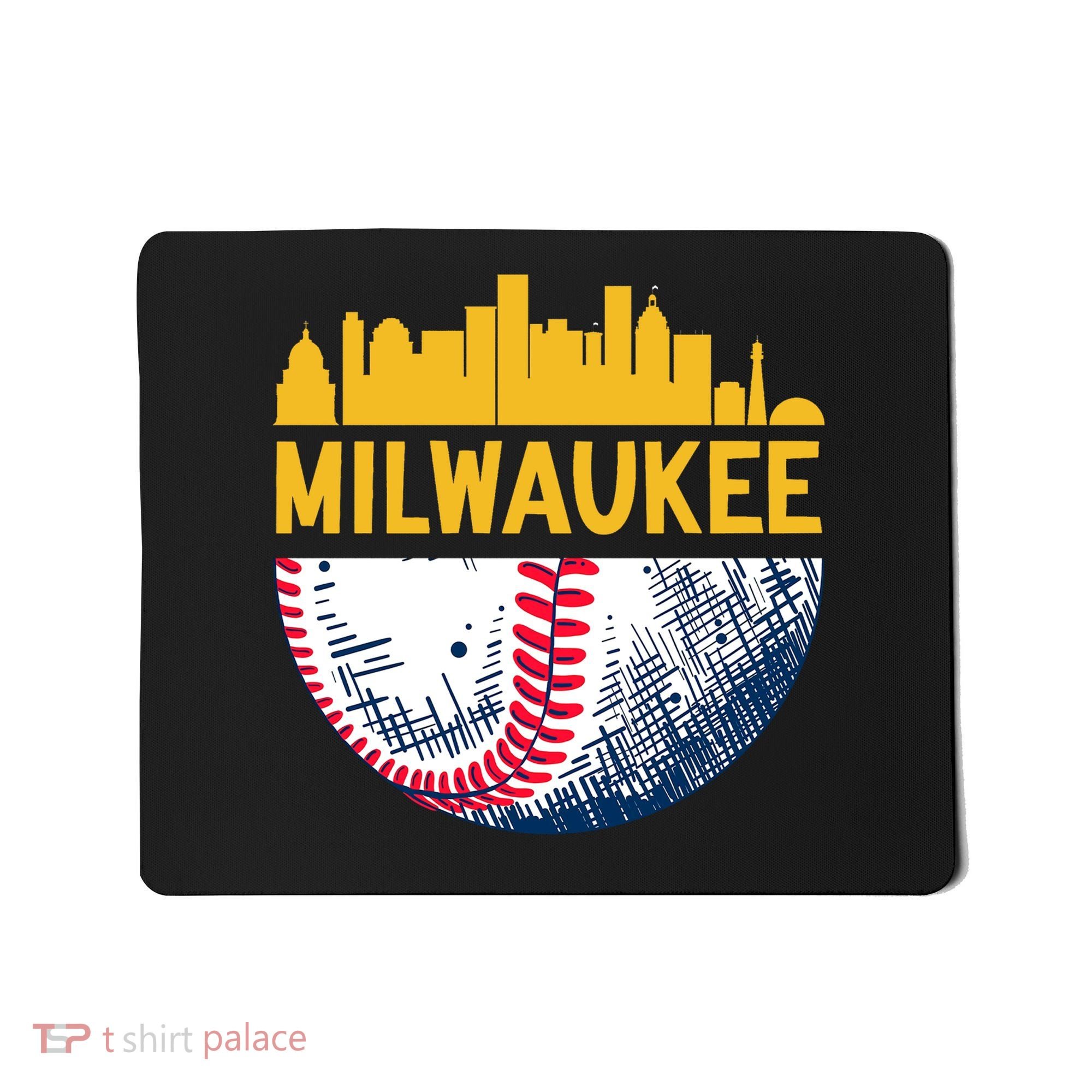 Milwaukee Baseball Lover Baseball Player Retro Sporty Mousepad