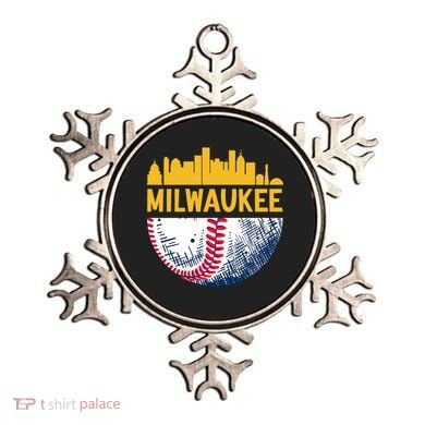 Milwaukee Baseball Lover Baseball Player Retro Sporty Ornament