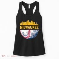 Milwaukee Baseball Lover Baseball Player Retro Sporty Women's Tank Top thumb 0