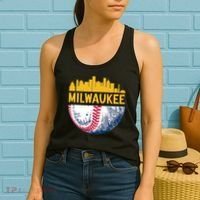 Milwaukee Baseball Lover Baseball Player Retro Sporty Women's Tank Top thumb 2
