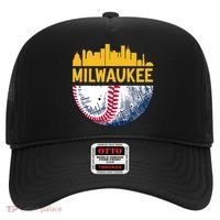 Milwaukee Baseball Lover Baseball Player Retro Sporty Hat thumb 0