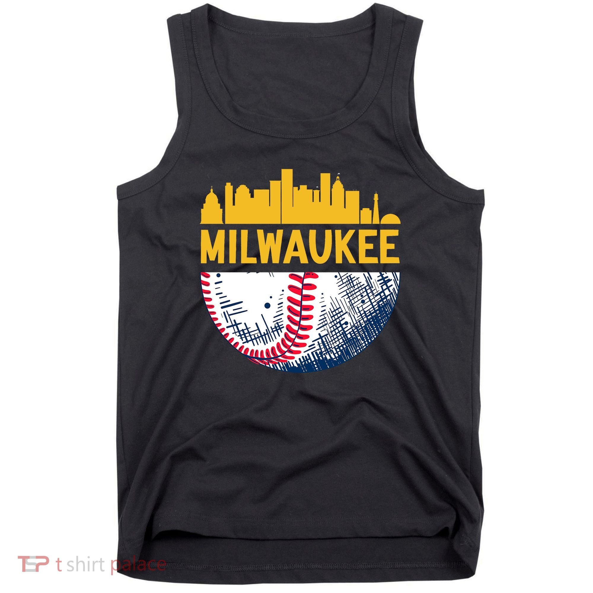 Milwaukee Baseball Lover Baseball Player Retro Sporty Tank Top