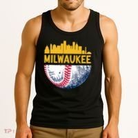 Milwaukee Baseball Lover Baseball Player Retro Sporty Tank Top thumb 3