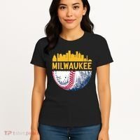 Milwaukee Baseball Lover Baseball Player Retro Sporty Women's T-Shirt thumb 4