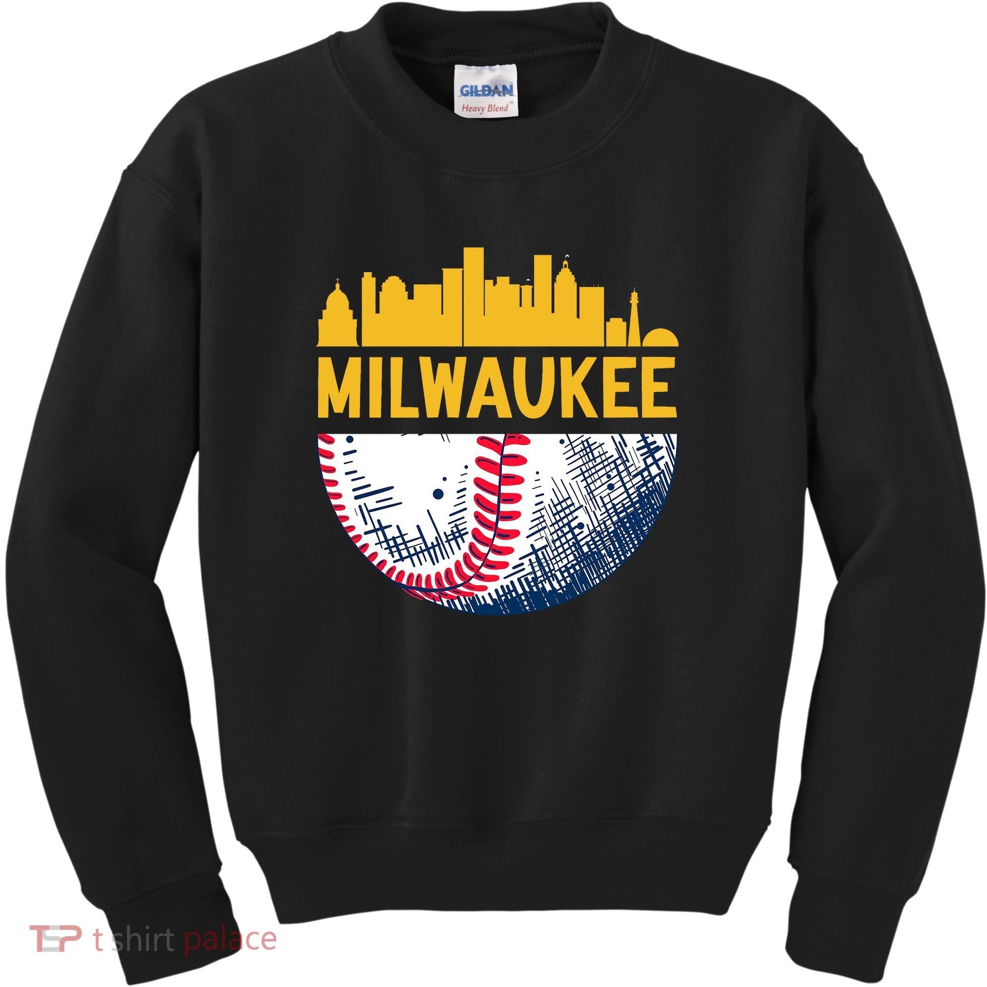 Milwaukee Baseball Lover Baseball Player Retro Sporty Kids Sweatshirt