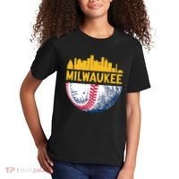 Milwaukee Baseball Lover Baseball Player Retro Sporty Kids T-Shirt thumb 2
