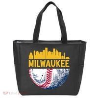 Milwaukee Baseball Lover Baseball Player Retro Sporty Tote Bag thumb 0