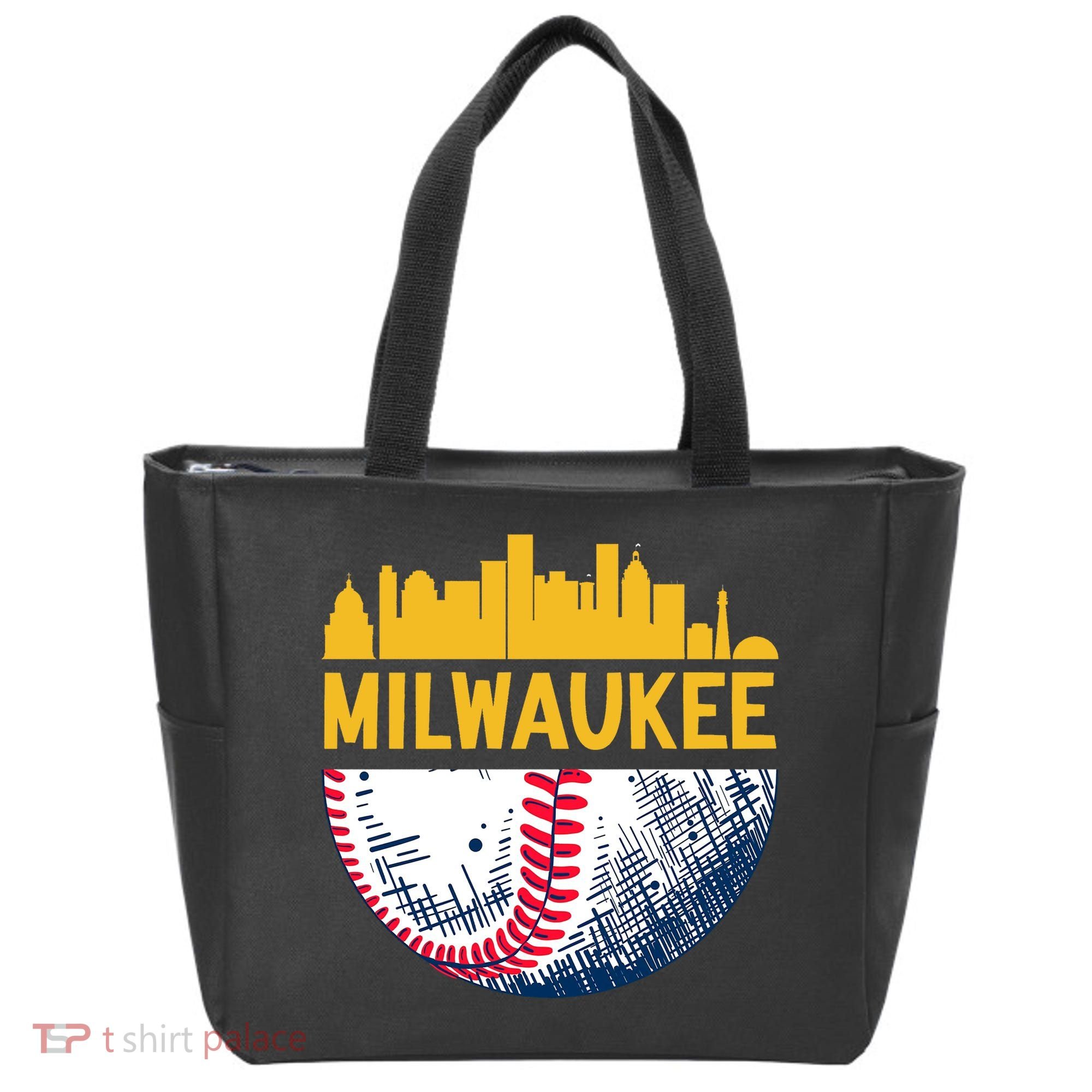 Milwaukee Baseball Lover Baseball Player Retro Sporty Tote Bag