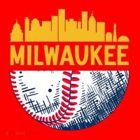 Milwaukee Baseball Lover Baseball Player Retro Sporty Santa Hat thumb 1