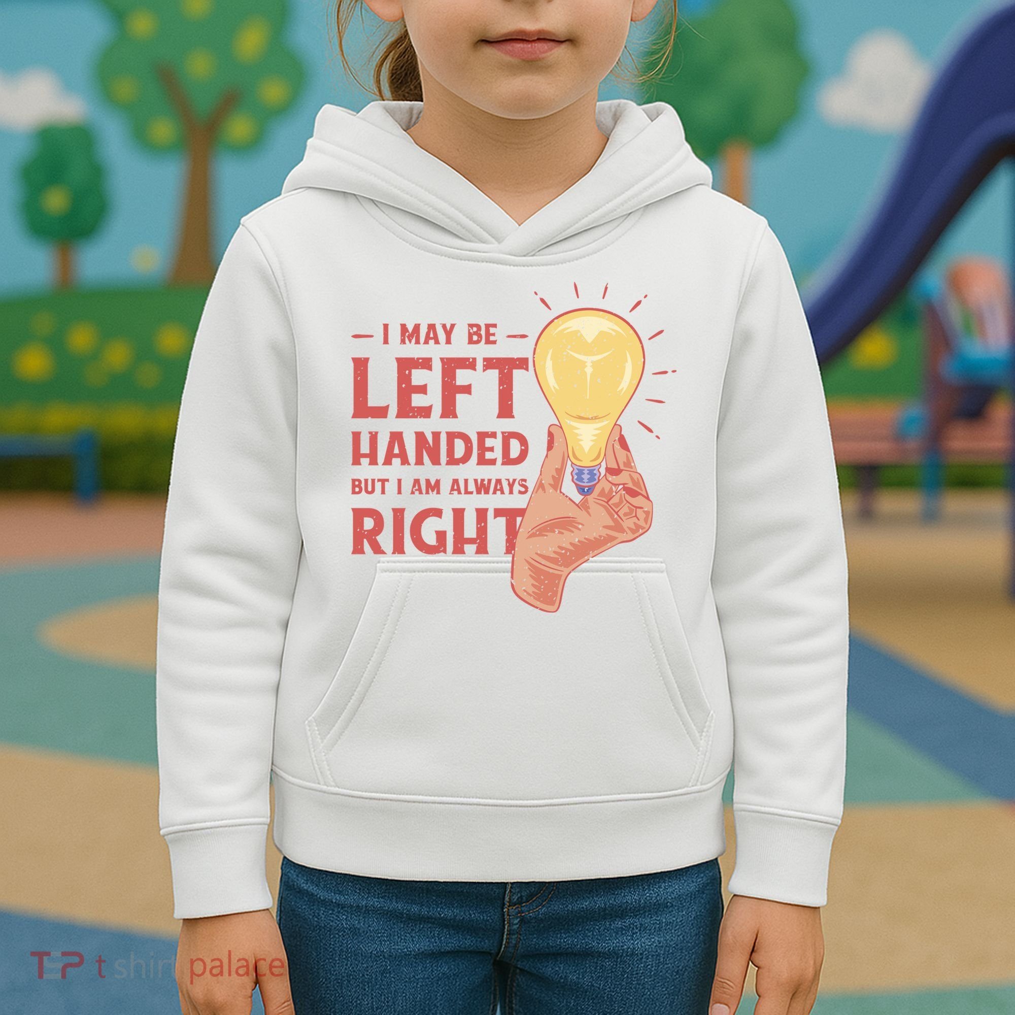 May Be Left Handed But I'm Always Right Kids Hoodie