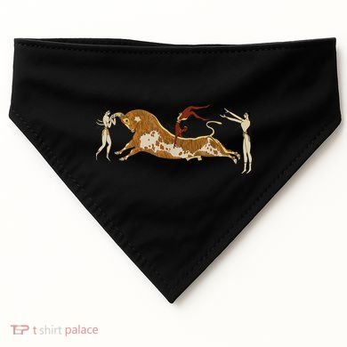 Minoan Bull Leaping USA-Made Doggie Bandana
