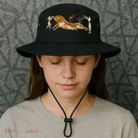 Minoan Bull Leaping Bucket Hat thumb 3