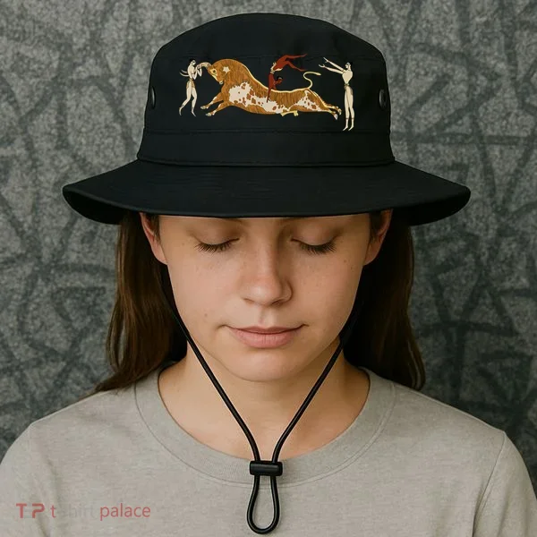 Minoan Bull Leaping Bucket Hat