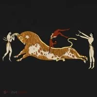 Minoan Bull Leaping Bucket Hat thumb 4