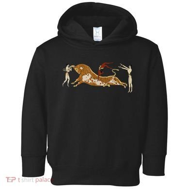 Minoan Bull Leaping Toddler Hoodie