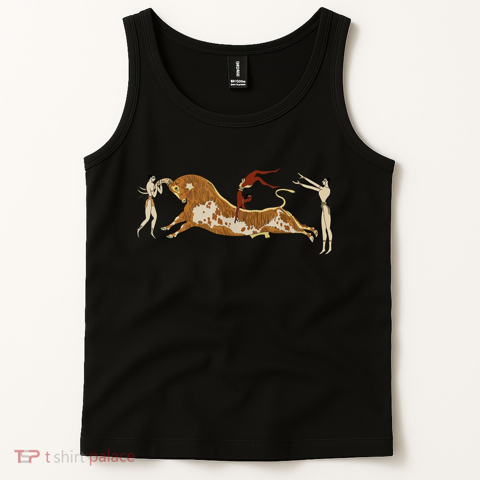 Minoan Bull Leaping Tank Top