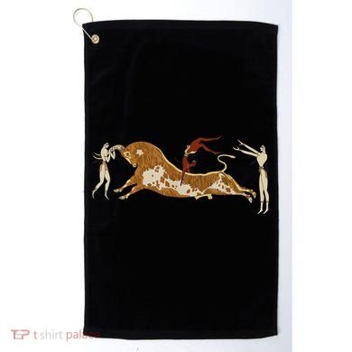 Minoan Bull Leaping Golf Towel