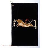 Minoan Bull Leaping Golf Towel thumb 0