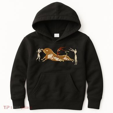 Minoan Bull Leaping Kids Hoodie