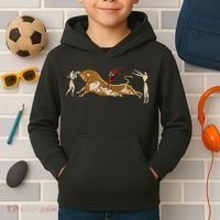 Minoan Bull Leaping Kids Hoodie thumb 2