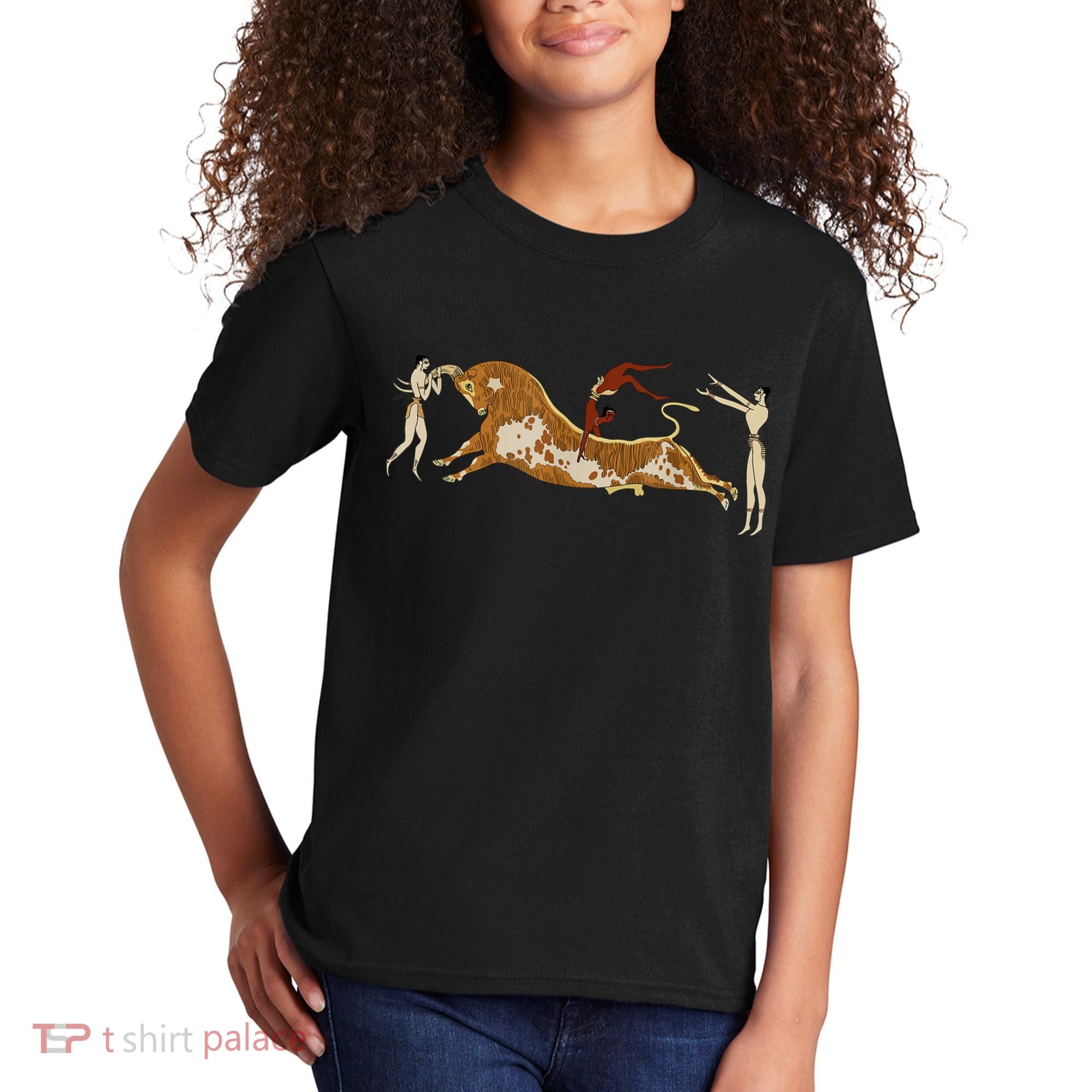 Minoan Bull Leaping Kids T-Shirt