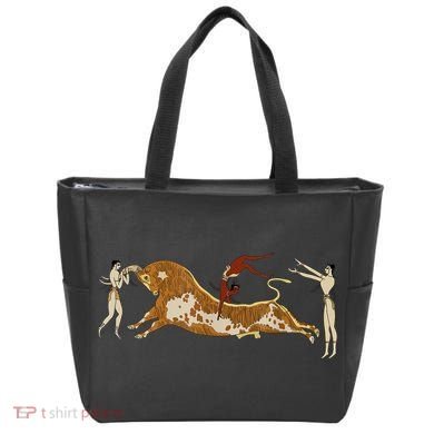 Minoan Bull Leaping Tote Bag