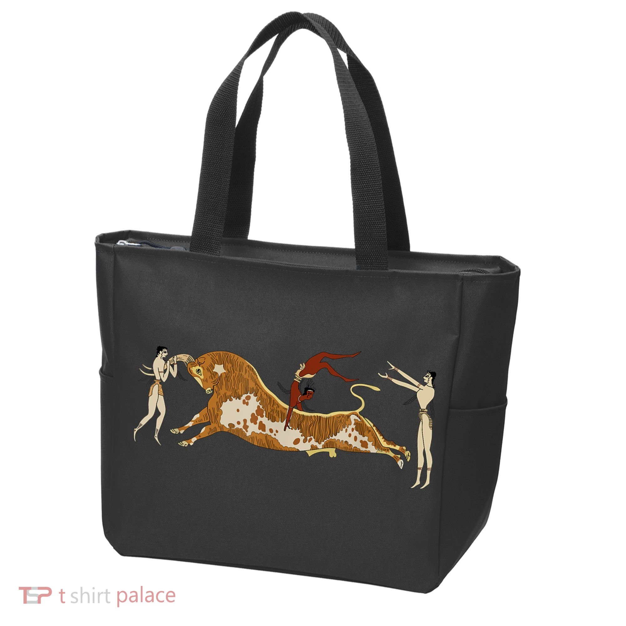 Minoan Bull Leaping Tote Bag