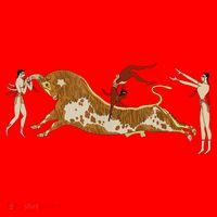 Minoan Bull Leaping Santa Hat thumb 1