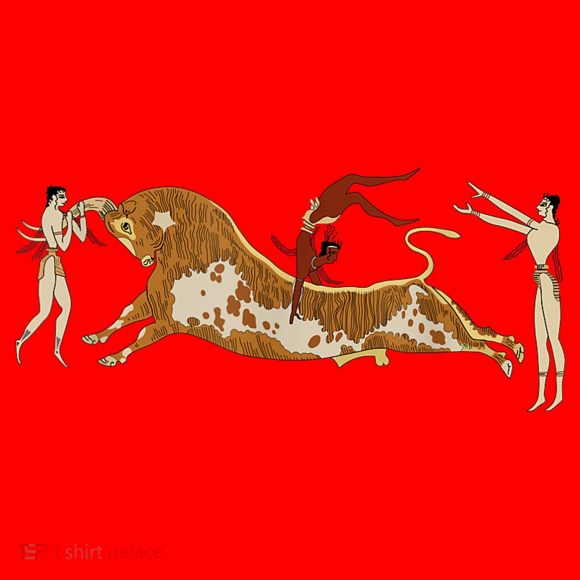 Minoan Bull Leaping Santa Hat