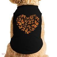 Monarch Butterfly Love Heart Doggie Tank thumb 0