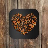Monarch Butterfly Love Heart Coaster thumb 0