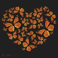 Monarch Butterfly Love Heart Tumbler thumb 3