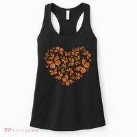 Monarch Butterfly Love Heart Women's Tank Top thumb 0