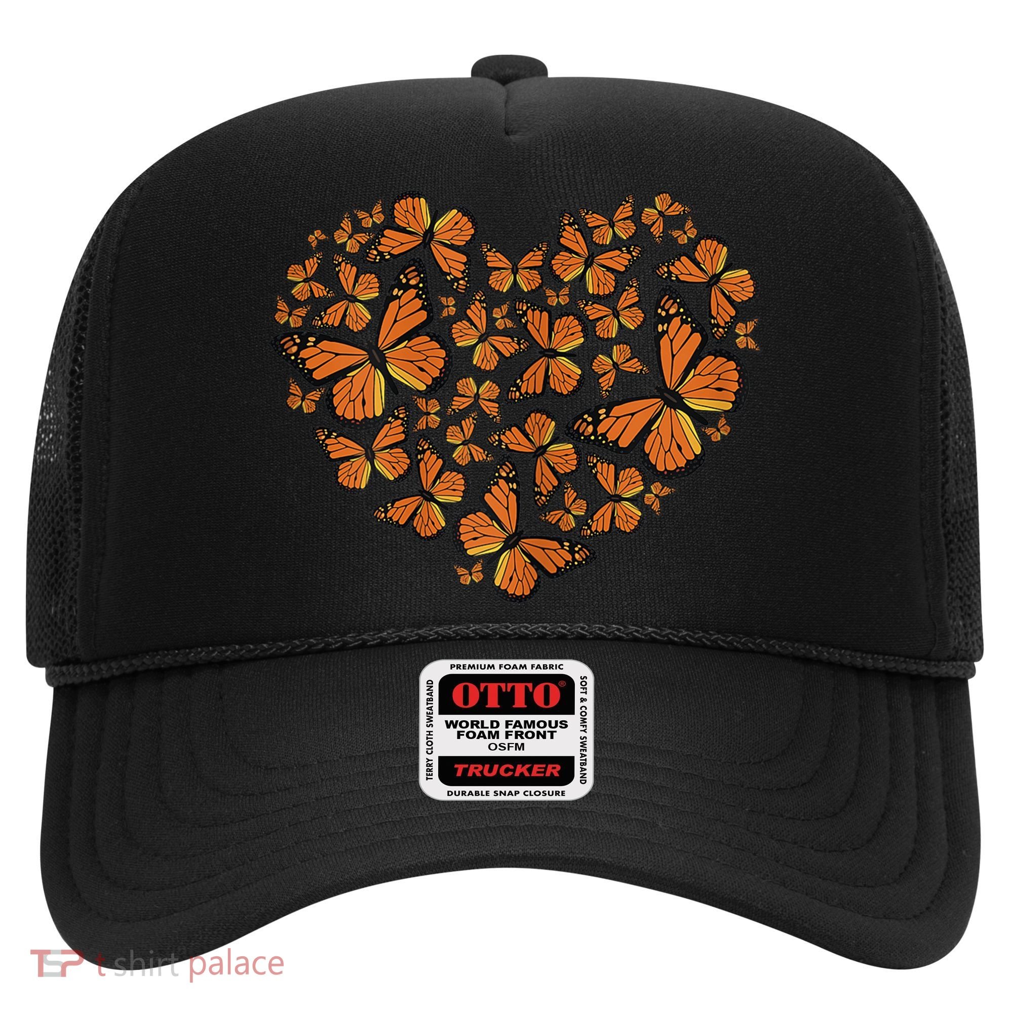 Monarch Butterfly Love Heart Hat
