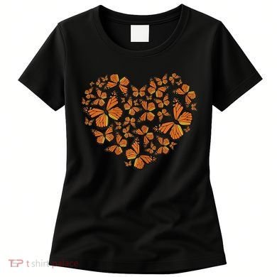 Monarch Butterfly Love Heart Women's T-Shirt