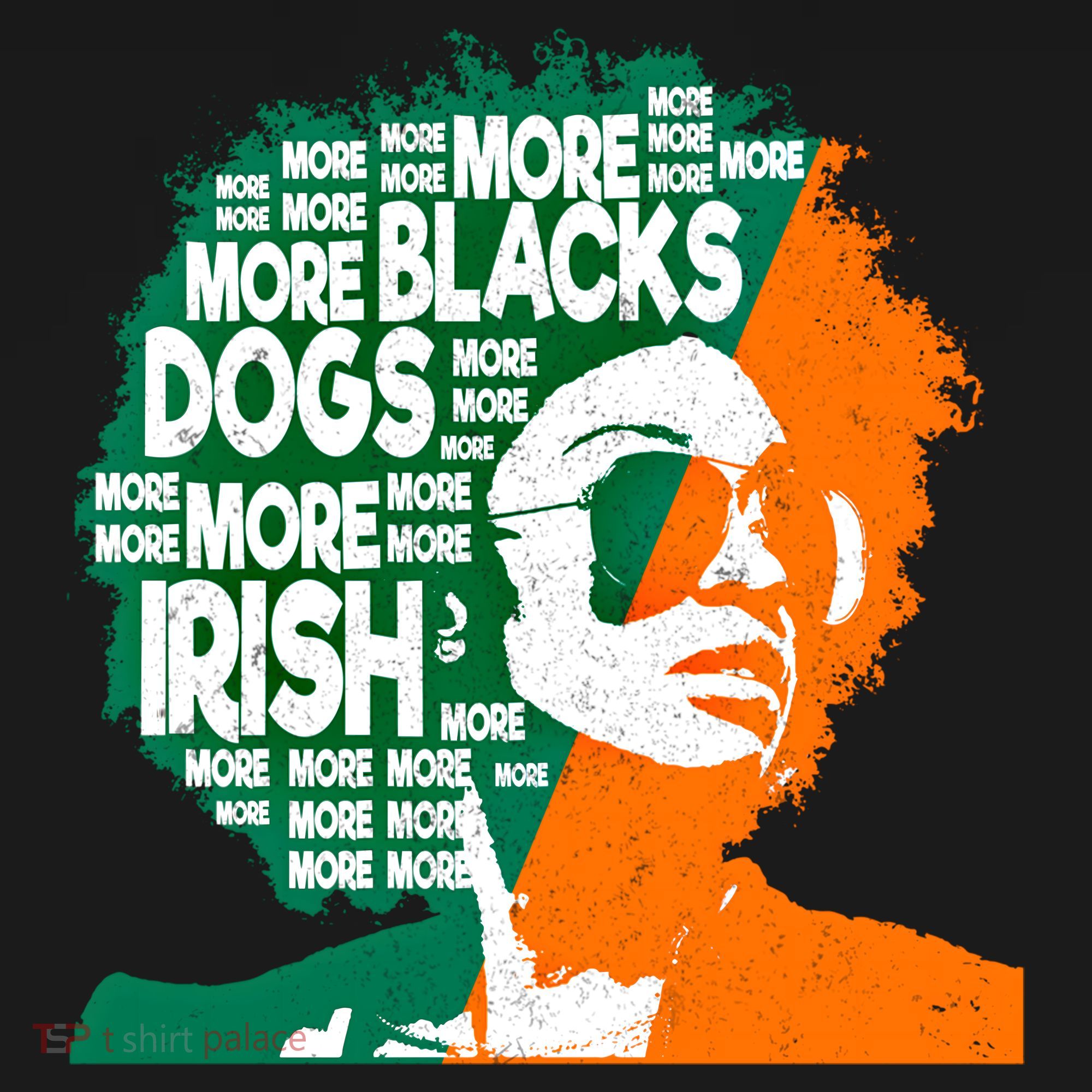 More Blacks More Dogs More Irishcool Giftirish Ireland Flag Gift USA-Made Doggie Bandana