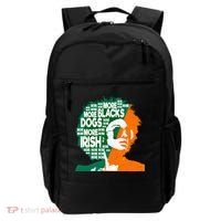 More Blacks More Dogs More Irishcool Giftirish Ireland Flag Gift Backpack thumb 0