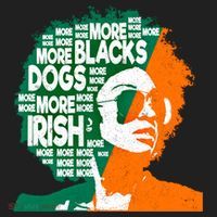 More Blacks More Dogs More Irishcool Giftirish Ireland Flag Gift Golf Towel thumb 3