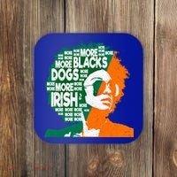 More Blacks More Dogs More Irishcool Giftirish Ireland Flag Gift Coaster thumb 0