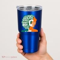 More Blacks More Dogs More Irishcool Giftirish Ireland Flag Gift Tumbler thumb 2